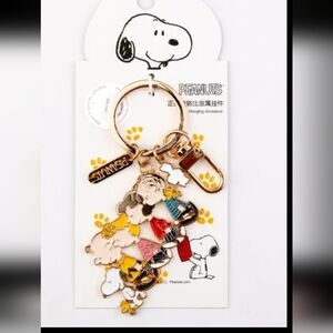 Peanuts gang bag charm